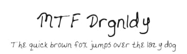 MTF Drgnldy by Miss Tiina Fonts - MTF — Script Handwritten Font — thumbnail 1