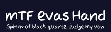 MTF Evas Hand by Miss Tiina Fonts - MTF — Script Handwritten Font — thumbnail 2