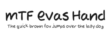 MTF Evas Hand by Miss Tiina Fonts - MTF — Script Handwritten Font — thumbnail 1