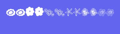 MTF Flower Doodles by Miss Tiina Fonts - MTF — Dingbats Font — thumbnail 3