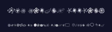MTF Flower Doodles by Miss Tiina Fonts - MTF — Dingbats Font — thumbnail 2