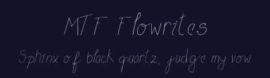 MTF Flowrites by Miss Tiina Fonts - MTF — Script Handwritten Font — thumbnail 2