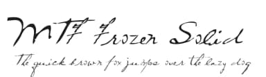 MTF Frozen Solid by Miss Tiina Fonts - MTF — Script Handwritten Font — thumbnail 1