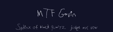 MTF Gavin by Miss Tiina Fonts - MTF — Script Handwritten Font — thumbnail 2