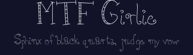 MTF Girlie by Miss Tiina Fonts - MTF — Script Handwritten Font — thumbnail 2