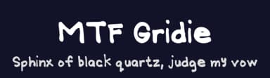 MTF Gridie by Miss Tiina Fonts - MTF — Script Handwritten Font — thumbnail 2