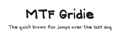 MTF Gridie by Miss Tiina Fonts - MTF — Script Handwritten Font — thumbnail 1