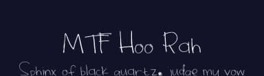 MTF Hoo Rah by Miss Tiina Fonts - MTF — Script Handwritten Font — thumbnail 2