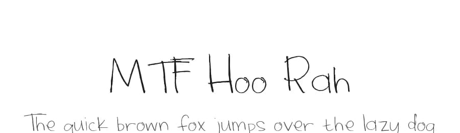 MTF Hoo Rah by Miss Tiina Fonts - MTF — Script Handwritten Font