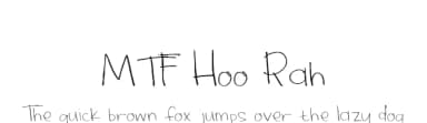 MTF Hoo Rah by Miss Tiina Fonts - MTF — Script Handwritten Font — thumbnail 1