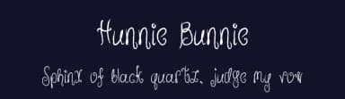 Hunnie Bunnie by Miss Tiina Fonts - MTF — Script Handwritten Font — thumbnail 2