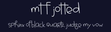 MTF Jotted by Miss Tiina Fonts - MTF — Script Handwritten Font — thumbnail 2