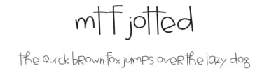 MTF Jotted by Miss Tiina Fonts - MTF — Script Handwritten Font — thumbnail 1