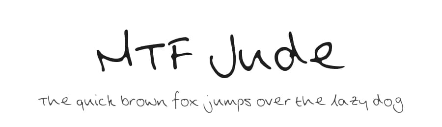MTF Jude by Miss Tiina Fonts - MTF — Script Handwritten Font