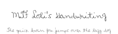 MTF Loli's Handwriting by Miss Tiina Fonts - MTF — Script Handwritten Font — thumbnail 1