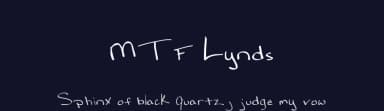 MTF Lynds by Miss Tiina Fonts - MTF — Script Handwritten Font — thumbnail 2