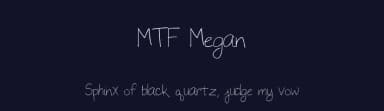 MTF Megan by Miss Tiina Fonts - MTF — Script Handwritten Font — thumbnail 2