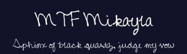 MTF Mikayla by Miss Tiina Fonts - MTF — Script Handwritten Font — thumbnail 2