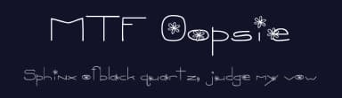 MTF Oopsie by Miss Tiina Fonts - MTF — Script Handwritten Font — thumbnail 2