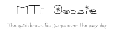 MTF Oopsie by Miss Tiina Fonts - MTF — Script Handwritten Font — thumbnail 1