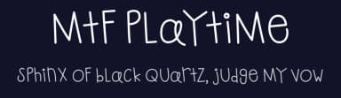 MTF Playtime by Miss Tiina Fonts - MTF — Script Handwritten Font — thumbnail 2