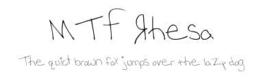MTF Rhesa by Miss Tiina Fonts - MTF — Script Handwritten Font — thumbnail 1