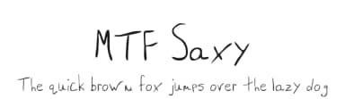 MTF Saxy by Miss Tiina Fonts - MTF — Script Handwritten Font — thumbnail 1
