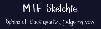 MTF Sketchie by Miss Tiina Fonts - MTF — Script Handwritten Font — thumbnail 2