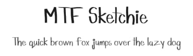 MTF Sketchie by Miss Tiina Fonts - MTF — Script Handwritten Font — thumbnail 1