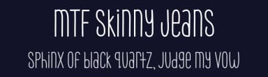 MTF Skinny Jeans by Miss Tiina Fonts - MTF — Script Handwritten Font — thumbnail 2