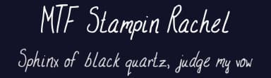 MTF Stampin Rachel by Miss Tiina Fonts - MTF — Script Handwritten Font — thumbnail 2