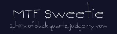 MTF Sweetie by Miss Tiina Fonts - MTF — Script Handwritten Font — thumbnail 2
