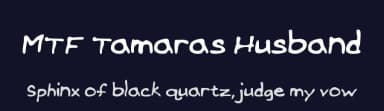 MTF Tamaras Husband by Miss Tiina Fonts - MTF — Script Handwritten Font — thumbnail 2