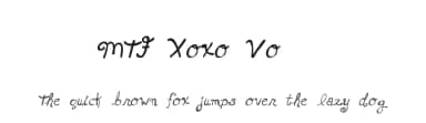 MTF Xoxo Vo.1 by Miss Tiina Fonts - MTF — Script Handwritten Font — thumbnail 1