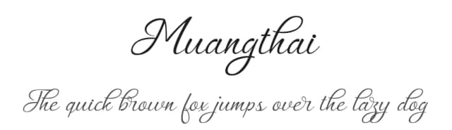 Muangthai by Utopia 19 — Script Handwritten Font