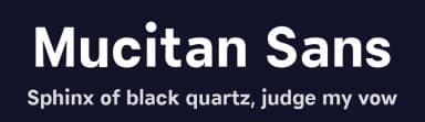 Mucitan Sans by Fitrah Type — Sans Serif Font — thumbnail 2