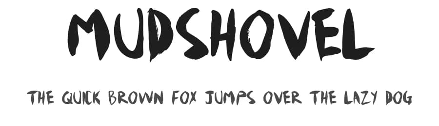 Mudshovel by Spork Thug Typography — Script Handwritten Font — preview 1