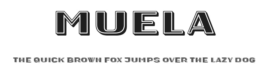 Muela by Vladimir Nikolic — Sans Serif Font