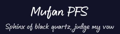 Mufan PFS by Majestype — Script Handwritten Font — thumbnail 2