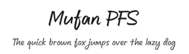 Mufan PFS by Majestype — Script Handwritten Font — thumbnail 1