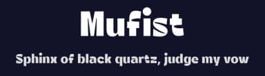 Mufist by Fitrah Type — Sans Serif Font — thumbnail 2