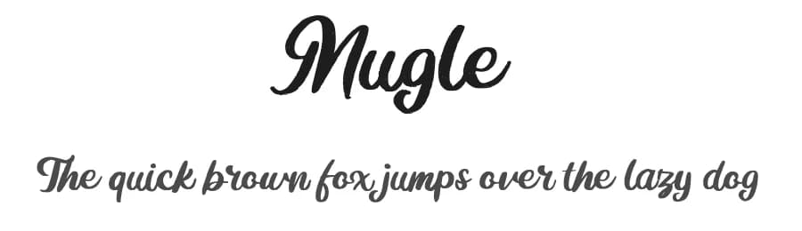 Mugle by Vunira Design — Script Handwritten Font