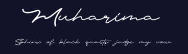Muharima by Muharima Rasyid — Script Handwritten Font — thumbnail 2
