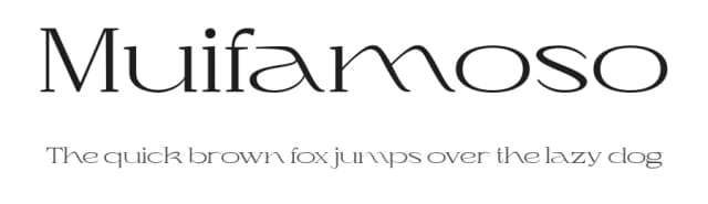 Muifamoso by TypeClassHeroes — Sans Serif Font