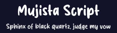 Mujista Script by MJType — Script Handwritten Font — thumbnail 2