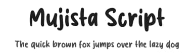 Mujista Script by MJType — Script Handwritten Font — thumbnail 1
