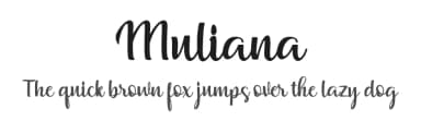 Muliana by zulkhairilettering — Script Handwritten Font — thumbnail 1