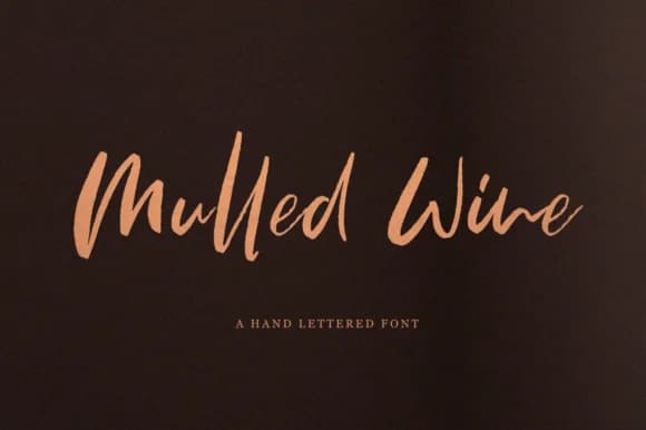 Mulled Wine Font by Pasha Larin — Script Handwritten Font