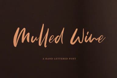 Mulled Wine Font by Pasha Larin — Script Handwritten Font — thumbnail 1