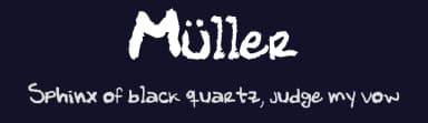 Müller by Bejamin Müller — Script Handwritten Font — thumbnail 2